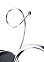 Бра N1944/1W BK+CH E27 1*40Вт (250*280*160)  VERNER LIGHTING *1