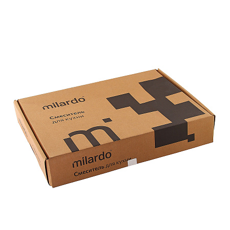 Смеситель для кухни Milardo Rora черный матовый, высокий излив RORBL0JM05 *1/10
