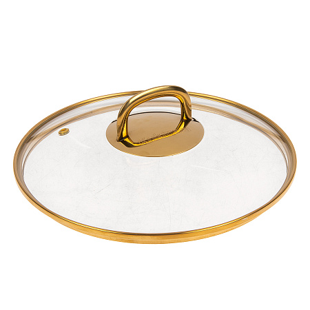 Кастрюля алюмин. антипригарная "Kukmara" "Грация" черный/золото 3,5л Стекл.кр. кчз35а *1/3