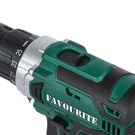 Дрель-шуруповерт 21В 2скор.0-400/0-1550об/мин 30Нм 1.5Ач 2аккум LI-ION OBS 21DC SET FAVOURITE *1/10