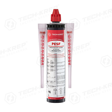 Анкер химический двухкомпонентный 300мл PESF POLYESTER TECH-KREP *1/12
