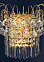 Бра B0108/3W   Брызги   3*60W E27 (h=250, w=140, l=280)  VERNER LIGHTING *1