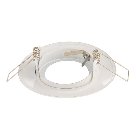 Светильник встраиваемый MR16 DH03 GU5.3 Ecola поворот.выпук. Белый 25x88  FW1601EFS *10/100