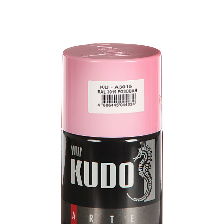 Эмаль-аэрозоль розовый 520/270 мл RAL 3015 KUDO *1/12