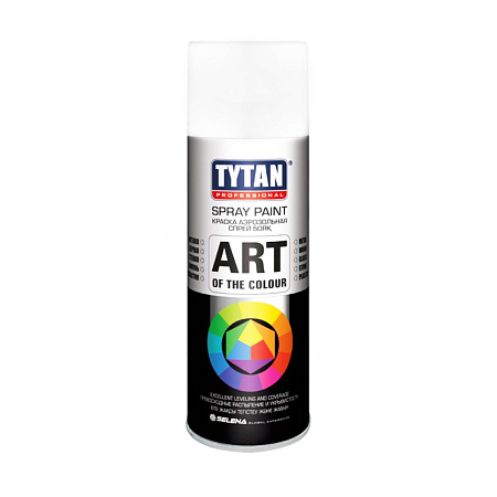 Эмаль-аэрозоль белый матовый 520/400 мл TYTAN Professional (RAL9003М)  *1/12