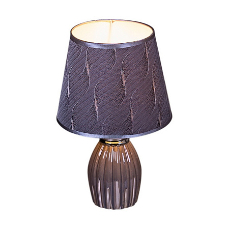 Лампа настольная 01904-0.7-01 GY SL Е14 40Вт (керамика+абажур) *1/24