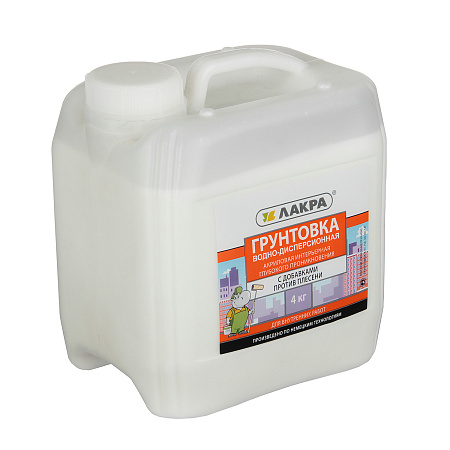 Грунтовка акриловая для внутренних работ 4кг Лакра  против плесени глуб. проникновения  *1/4/144