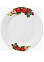 Тарелка фарфор. DECO "Клубника" мелкая d22,5см ДФ- ТП23-1 *48