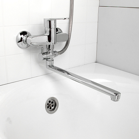 Смеситель д/ванны Cersanit CARI 63028 излив 30 см (без лейки) *1/10