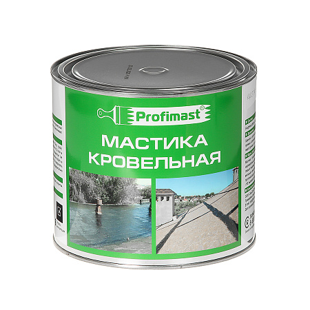Мастика битумная кровельная  2 л/1,8 кг PROFIMAST *1/6/240