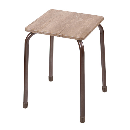 Табурет с жестким квадр.сидением, металл.опоры с dтруб 22мм "Комфорт 2" цвета:"микс" ТКМ2 "Ника" *5