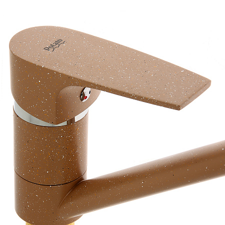 Смеситель для кухни Potato P49222-15 длинный излив (кофейный) *1/10