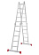 Лестница многофункциональная трансформер алюм. 4х5ступ.,общ.дл.5,56м,max нагр150кг 2320405 "НВ" *1