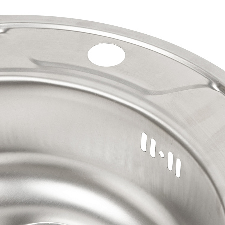 Мойка нерж. врезная 490х160мм 0,6мм (с сифоном) выпуск 3 1/2 *1/15