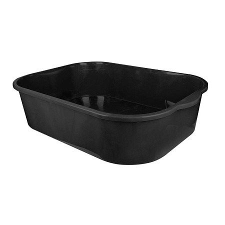 Емкость строит.- хозяйственная пластм. 250л выс.35см, периметр1,28 х90см Черный М4677  *1/2