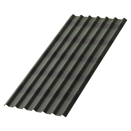 Черепица Ондулин зеленая 195*96см толщина 3,3мм *1/300