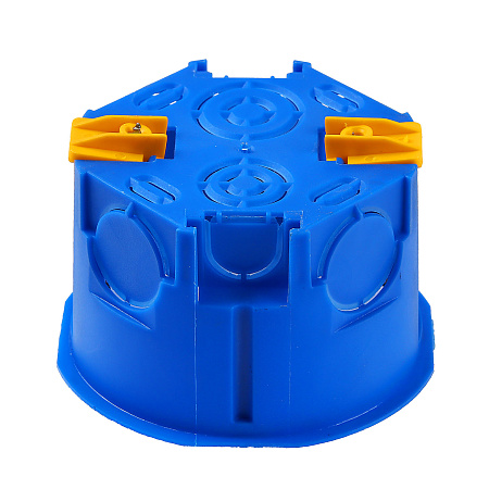 Коробка установочная  СП D68х45мм саморезы, пл.лапки, син  IP20 TDM SQ1403-0901 инд.штрихкод*10/200