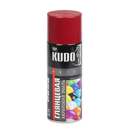 Эмаль-аэрозоль винно-красный 520/270 мл RAL 3005 KUDO *1/12
