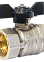 Кран шаровый 1/2" (Ø15) М/М бабочка LD Pride 47.15. (аналог ИП68) *1/30
