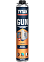 Пена монтажная профес. 1000мл/840гр всесезонная "TYTAN " GUN 64118/65016 до 42л     *1/12/672