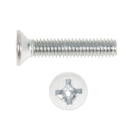 Винт с потайной головкой DIN965 4х20 (10шт) пакет  BROZEX  *10/100