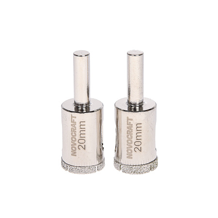 Коронка по стеклу/керамика  20мм алмазная (2шт) (KAC020056302) Novocraft *1