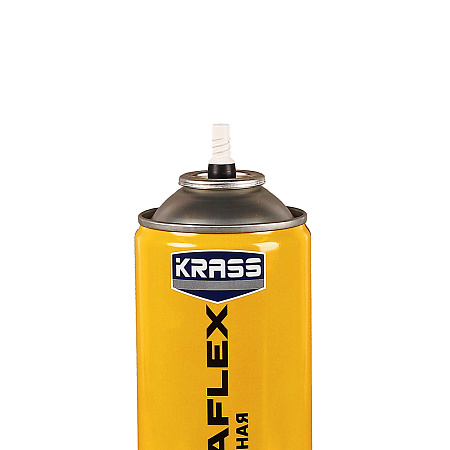 Пена монтажная бытовая 500мл/350мл/479гр всесезонная -20С KRASS ULTRAFLEX Short до 20л *12/672