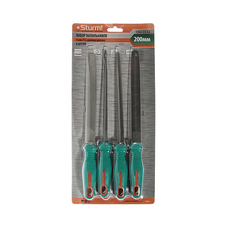 Набор напильников STURM 4 шт (арт.1050-03-S4)  *1/5/30