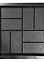 Форма для тротуарной плитки "Плита 8 кирпичей" 40х40х5 см, Ф13004  *4/216
