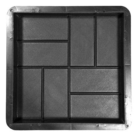 Форма для тротуарной плитки "Плита 8 кирпичей" 40х40х5 см, Ф13004  *4/216