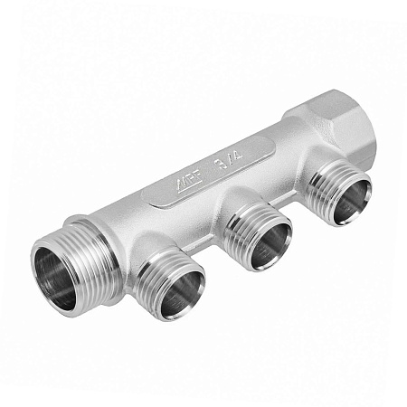 Коллектор 3 выхода 3/4"(Ø20) х 1/2"(Ø15) М/П/П/П/П MPF (ИС.071057) MP-У *1/5/30