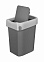 Контейнер д/мусора пластм. с откидной+"плавающей" крышкой 10л "SMART BIN",крепл.д/пак. 434214711*1/4