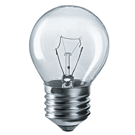 Лампа накаливания 60W Е27 шар прозрачная Navigator 94312 *10/100