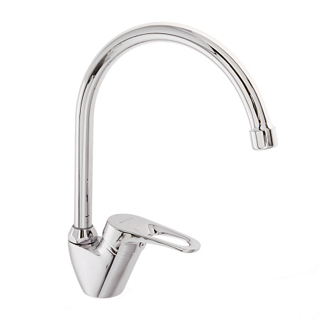 Смеситель для кухни GROSS AQUA Base 3205258С-В01 высокий излив, поворотный *1/10