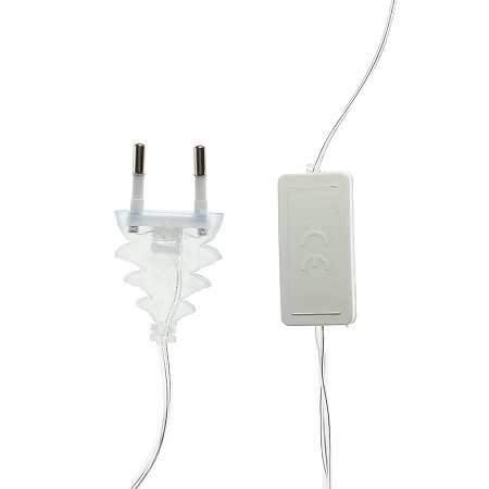 Гирлянда Нить 5м 20LED белый Клубки серо-розовые прозрачная нить 200V IP20 5985175  *1/20