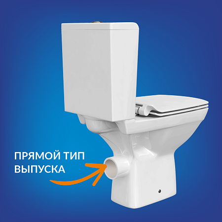 Унитаз-компакт CARINA  CLEAN ON 011 3/5 кр.дюр. slim lift,easy-off,  белый Cersanit *1/9