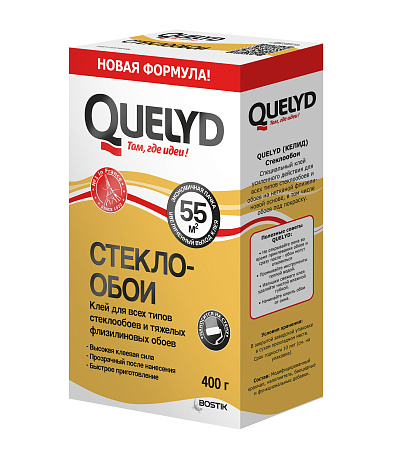 Клей для стеклообоев 400г Quelyd  55м2   *1/30/1440