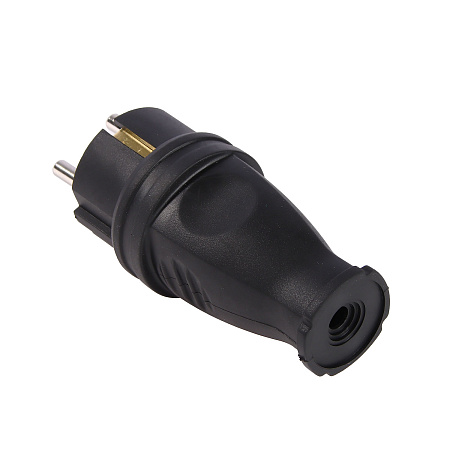 Вилка прямая КАУЧУК Smartbuy 2P+PE 16А 230В IP44 (SBE-16-P07-R)   *1/200