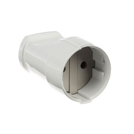 Розетка кабельная 2П б/з 10А 250В белая  TDM SQ1806-0129  *1/20/200