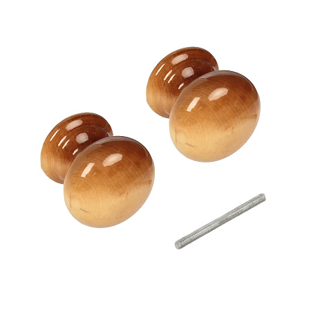 Ручка КНОПКА  дерево кар.береза ГРИБ (Йошкар-Ола) *1/24