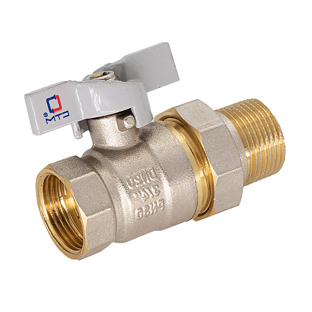 Кран шаровый 1" (Ø25) М/П бабочка с американкой СТМ (СТАНДАРТ) CWAFM001 (аналог ЗФ784) *1/8