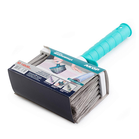 Кисть макловица "Эксперт" КП-170*70 (без изгибателя) искуственная щетина пластиковый корп Акор *1/20