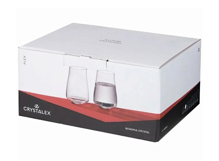 Набор бокалов стекло "BOHEMIA" "Алекс" 400мл 6шт 23026/400  "KRYSTALEX" *1/8