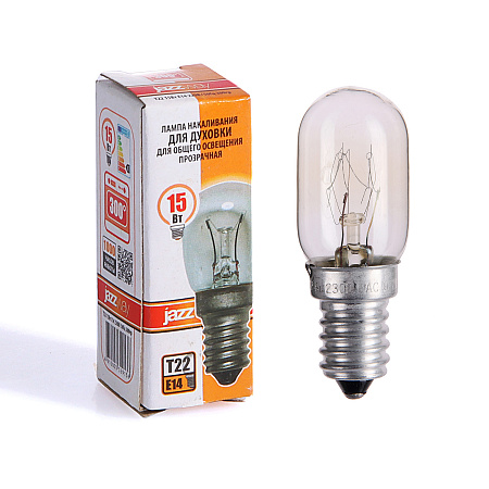Лампа для духовки 15W-220V Е14 300град. Т22 JazzWay *1/50