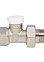 Клапан радиаторный запорный прямой 1/2" (Ø15) М/П CTM CARSVL12 *1/10