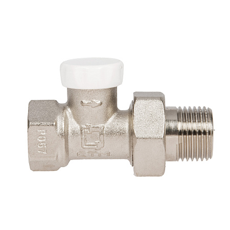 Клапан радиаторный запорный прямой 1/2" (Ø15) М/П CTM CARSVL12 *1/10