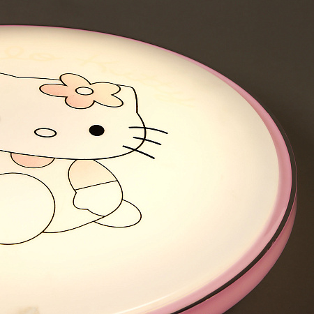 Светильник светодиодный акриловый 400мм 48W 8103/24W*2 04 PINK LED 3р(т.и хол.свет,смеш)S=10м2 VERNER LIGHTING *1/10