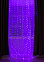 Гирлянда Занавес 3,0м*2,8м 300LED фиолетовый 8 реж Роса серебр.нить на крючках с ПДУ USB IP20 *1/30