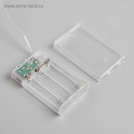 Гирлянда Нить 5 м 50LED белый 2 режима черная нить роса IP20  AAх3 (нет в комплекте) 5198323 *1/200