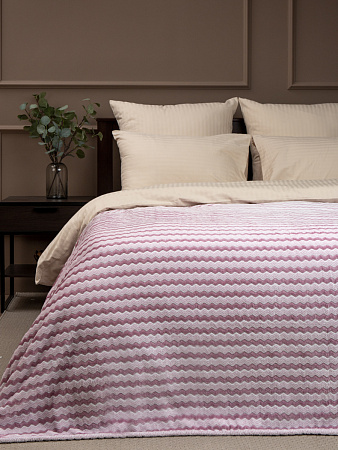 Плед 150*200см фланель жаккард двухцветный сиреневый TF FNAC LI-BE3 049/1520 NC Absolute *1